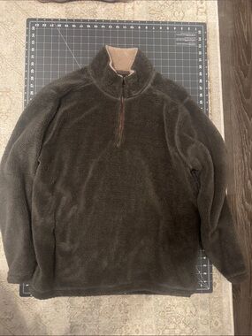 Trinity Grey Sherpa Half-Zip Pullover